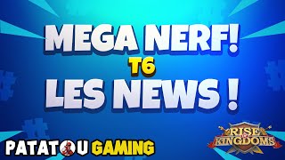 MÉGA NEF T6 LES NEWS RISE OF KINGDOMS [upl. by Ijok68]