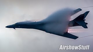 Vaporfest B1 Twilight Afterburner Flybys  EAA AirVenture Oshkosh 2017 [upl. by Zoi35]