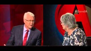 Germaine Greer has strong opinions on transgender people on QampA [upl. by Tonkin]