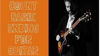 Count Basie Style Ending  Guitar Tutorial [upl. by Louls]