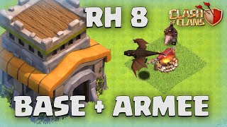 Clash of Clans Rathaus 8 Base  LINK  Rh 8 Angriffe 2023  coc deutsch [upl. by Knepper]