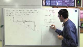 Solving bearings problems using trigonometry [upl. by Aleet]