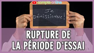 Délai de prévenance et rupture de la période dessai [upl. by Labanna]