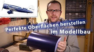 Lackieren von beplankten Rümpfen oder Tragflächen  Baubericht Modellflugzeug 6 [upl. by Sweatt]