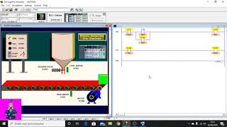 Programação em Ladder CLP  Aula 14  Simulação do Silo Simulator LogixPro [upl. by Tiossem961]