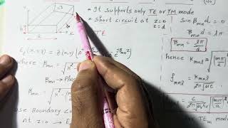 Rectangular Cavity Resonator Derivation of Resonant Frequency  Microwave Resonator  Lec10 [upl. by Ethbin548]