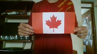 My flag of Canada and their anthem quotO Canadaquot [upl. by Adnim]