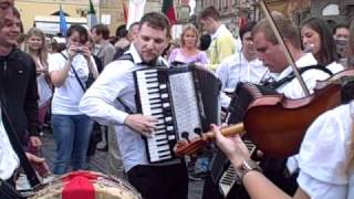 Prague Czech Republic Folk Music in the Square 8272010 [upl. by Yeh910]