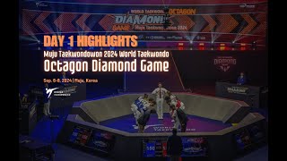 Day 1 Highlights  Muju Taekwondowon 2024 World Taekwondo Octagon Diamond Game [upl. by Stralka]