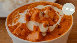 Paneer Butter Masala  Restaurant Style Butter Paneer  Bakeful [upl. by Eelyma]