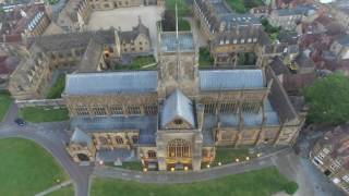 sherborne abbey 4k drone dorset [upl. by Meryl]