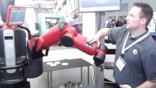 Rethink Robotics Demos Baxter Robot at BIOMEDevice Boston 2013 [upl. by Ruscio]