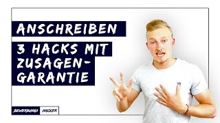 📄 BEWERBUNG ANSCHREIBEN  3 Master Hacks mit ZusagenGarantie [upl. by Aivat]