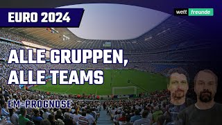 EM 2024 Tipps Vorrunde ⚽ Alle Teams Alle Gruppen [upl. by Jammin]