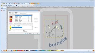 Tutorial bernette Sticksoftware Customizer erste Schritte Muster bearbeiten [upl. by Yetti774]