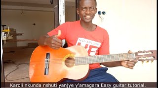 Karoli nkunda nshuti yanjye yamagara Easy guitar tutorial Emma Hills Tv karahanyuzeeasytutorials [upl. by Voltz]