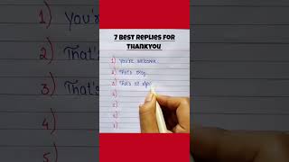 BEST REPLIES FOR THANK YOU viral replies englishknowledge answer knowledgequizefacts quotes [upl. by Teryl]