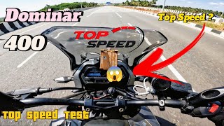 Dominar 400 top speed  Top speed test  Shoking Result 😨😱 [upl. by Samuelson174]