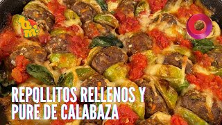 Repollitos rellenos y puré de calabaza  QuéMañana [upl. by Nirroc]