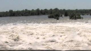 Morganza Spillway Fish Jumping Through Gates [upl. by Llertnauq]