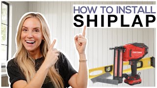 Vertical or Horizontal Shiplap Paneling Tutorial  DIY 101 [upl. by Klemens165]