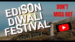 Edison Diwali Festival Drone Show  Mayor Sam Joshi ViralDivineVibes [upl. by Vivianna]