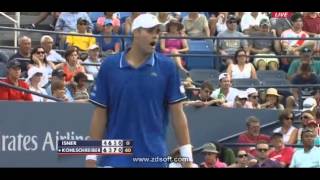 P Kohlschreiber vs J Isner R3 US Open 13 [upl. by Akehsar]