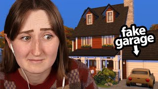 i tried building a realistic sims house with a garage [upl. by Lucretia]