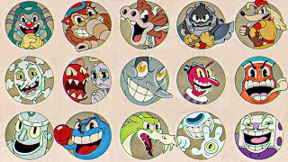 Cuphead 1 amp DLC  All Game Over Screens [upl. by Ased904]