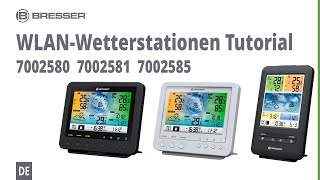 BRESSER Erklärvideo für WLANWetterstationen  5in1 Farbwettercenter 7002580 7002581 7002585 [upl. by Queenie]