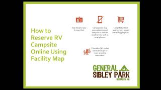 How to Reserve RV Campsite Online Using Facility Map [upl. by Adnahsed]