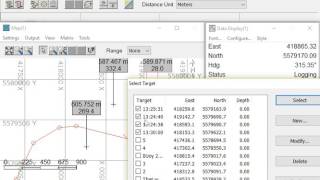 HYPACK  Survey Selecting Targets [upl. by Attennaej]