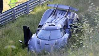 Koenigsegg One 1 crash Nurburgring Must See [upl. by Ailaroc]