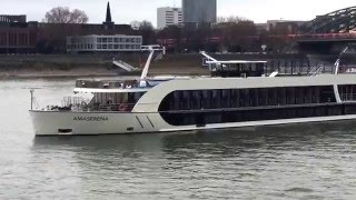 Flusskreuzfahrtschiffe Köln [upl. by Cirda825]