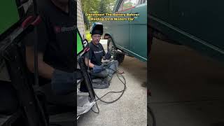 Disconnect The 12V Battery Before Welding To Prevent Damage Useless Tech Tips [upl. by Levitus]