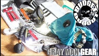 Gray Man EDC Everyday Carry Gear 2017  Practical NOT Tactical  Budget Bugout [upl. by Dlorad]