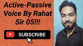 ActivePassive Voice By Rahat Sir 05 [upl. by Dlonyar867]