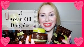 Budget £1 Argan Oil Product Reveiws [upl. by Siusan]