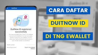 Cara Aktif Dan Daftar DuitNow Touch n Go Untuk Terima Duit Guna Nombor Telefon Anda Di TNG eWallet [upl. by Nylodnarb]