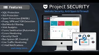 How to Setup Project SECURITY Website Security for AntiSpam amp Firewall in your website [upl. by Glantz]