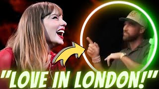 Travis Kelce Emotional Response to Taylor Swift’s ‘Love Story’ Proposal Lyrics in London [upl. by Lisab]