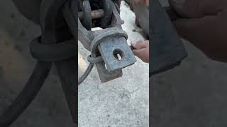 The process of fixing rubber traction rope with latch [upl. by Eeliak991]