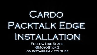 Cardo Packtalk EDGE Installation [upl. by Faubert334]