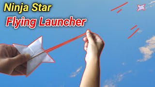 Paper Ninja Star Launcher  How to Make a Paper Ninja Star Launcher [upl. by Neerom]