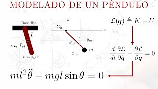 Modelado de un Pendulo  EulerLagrange [upl. by Asilegna]