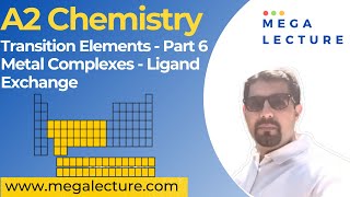 A Level Chemistry  Chemistry of Transition elements  Lecture 6  Metal Complexes  Ligand Exchange [upl. by Nolaf508]