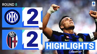 InterBologna 22  Martinez scores again as Inter draw Goals and Highlights  Serie A 202223 [upl. by Bevan226]