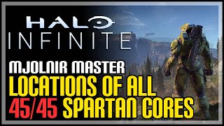 All Spartan Core Locations Halo Infinite Mjolnir Master Achievement [upl. by Kulseth708]