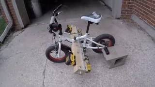 Dual Powered Drill Bike 25 MPH [upl. by Lenahtan]