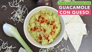 GUACAMOLE CON QUESO  Cómo preparar un guacamole diferente  Guacamole de queso fácil [upl. by Skardol]